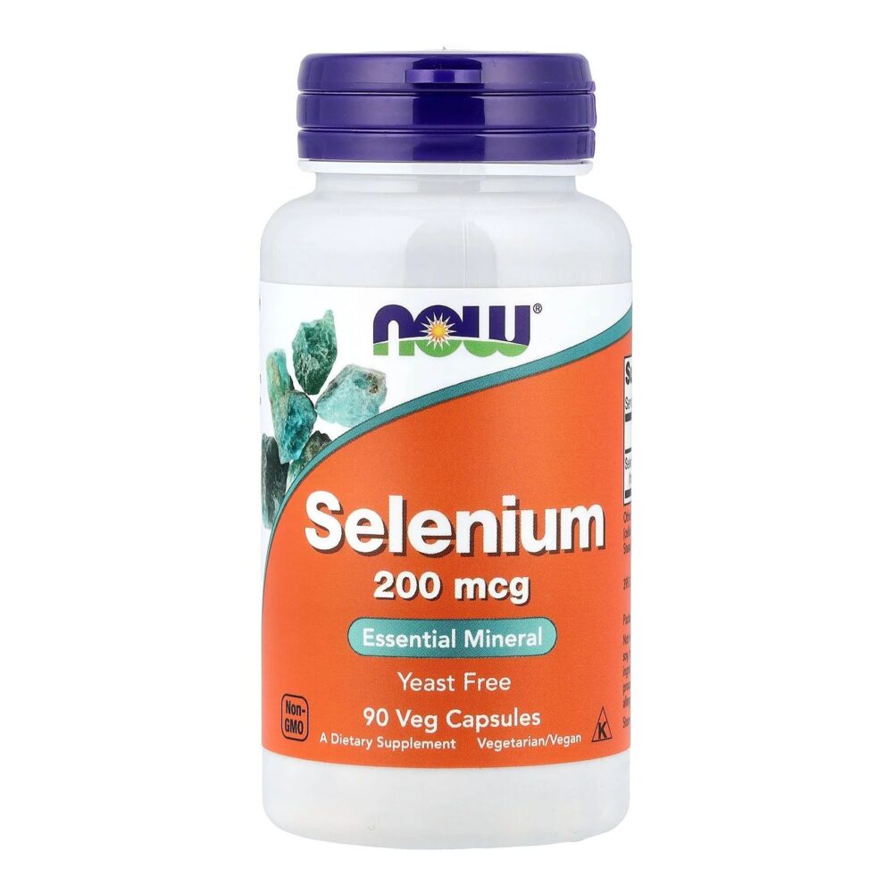 NOW Selenium 200 mcg Yeast Free 90 капсул