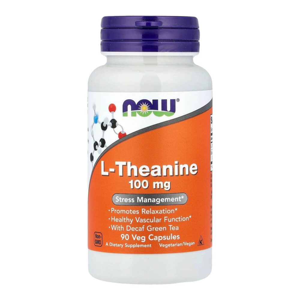 NOW L-Theanine 100 мг 90 капсул